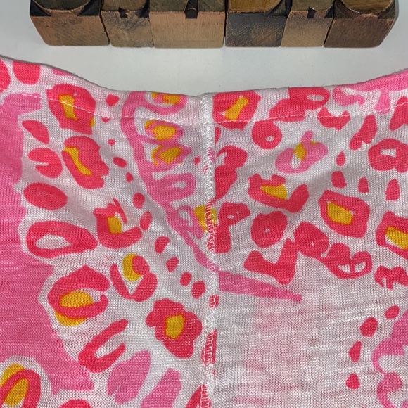 🌴LILLY PULITZER ‘Duval’ Notch Neck Linen Top in Hot Coral Trunk in Love - Picture 10 of 12